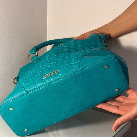 XOXO Turquoise Quilted Handbag - Picture 6 of 8